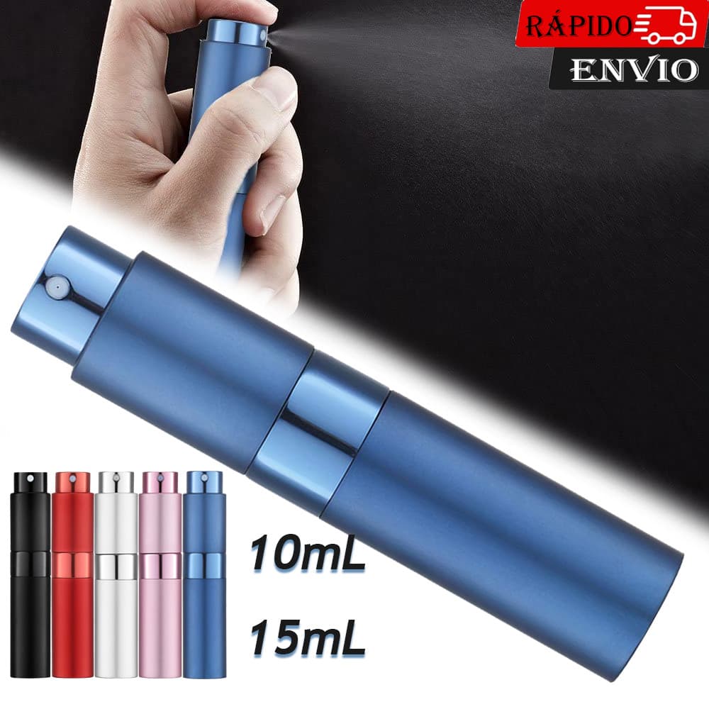 Frasco de perfume atomizador de 10/15ml para viagem frasco de perfume recarregável dispensador