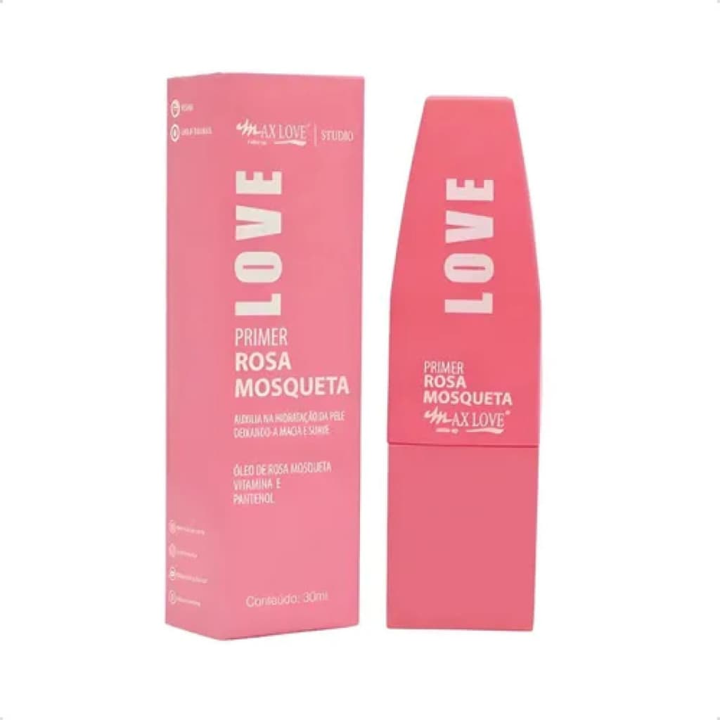 Sérum Primer Facial Max Love Rosa Mosqueta Nutre E Hidrata