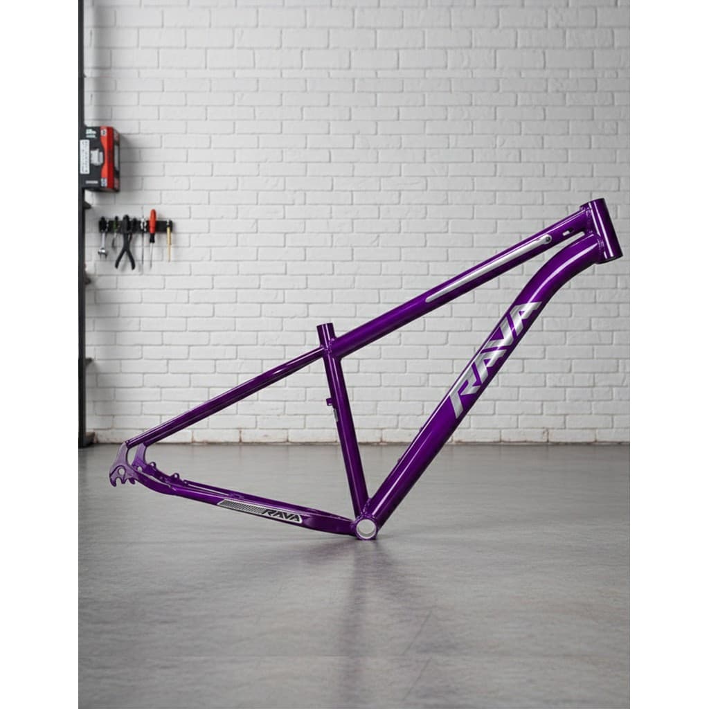 Quadro Aro 29 Rava Go Light Cabeamento Interno Bike Mtb Grau Freestyle Aluminio Violeta