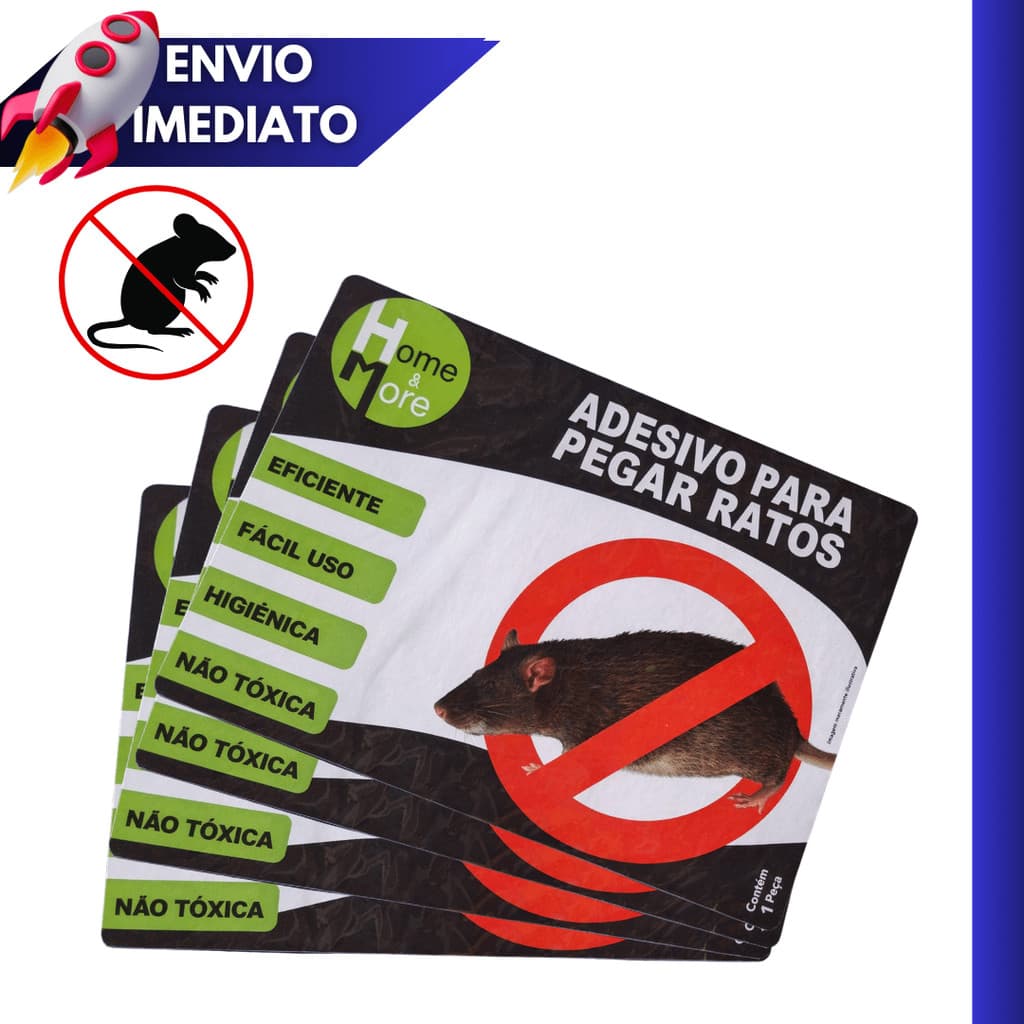 Kit 5/10 Unidades Cola Pega Pragas Adesiva Alta Aderência Multiuso Forte Uso Doméstico