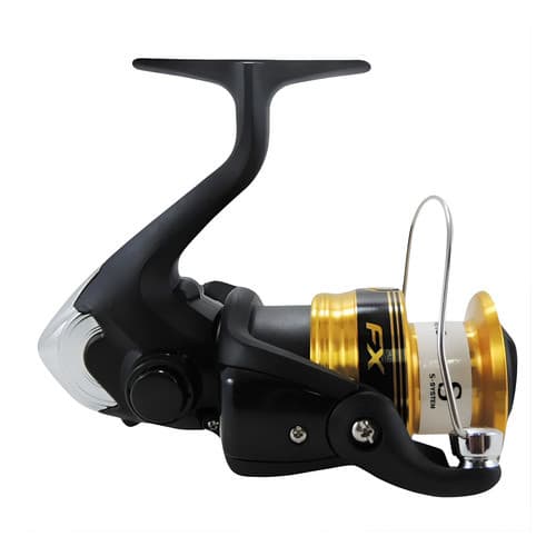 Molinete Shimano Fx Fc 4000 - 2+1 Rolamentos (ambidestro) Preto/dourado Direito/esquerdo