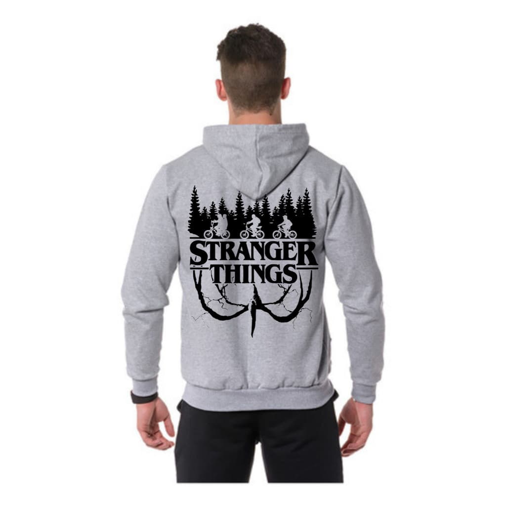 Moletom Canguru Serie Stranger Things Blusa Flanelada Lançamento - BT804