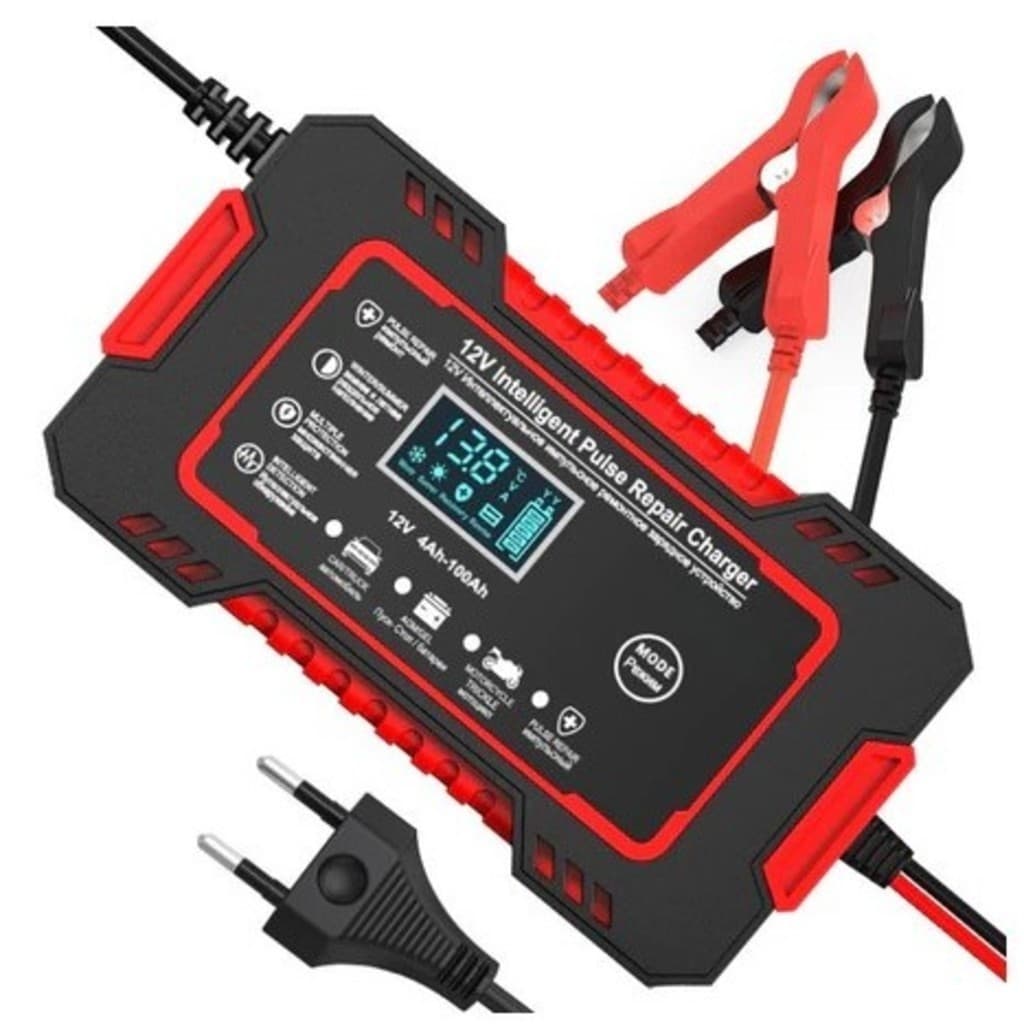 Carregador Automotivo 12v 6a Inteligente Com Display Lcd
