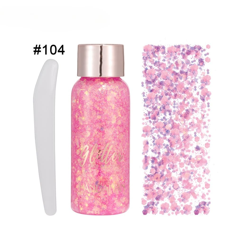 Promoção com preços baixos) Gel perolado com lantejoulas, sombra para os olhos, leite corporal facial, gel para palco