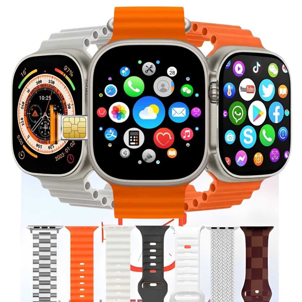 OFERTA Top Smartwatch Howear Hw Ultra2 4G 2/64gb 7 Pulseiras roid Amoled 2 Cameras Wifi