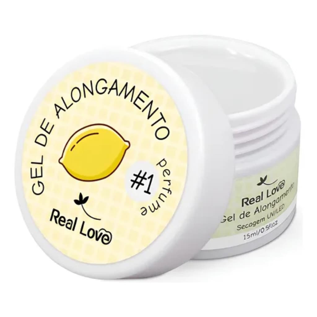 Gel De Alongamento 01 Limão - Linha Light Aromatizado 15Ml