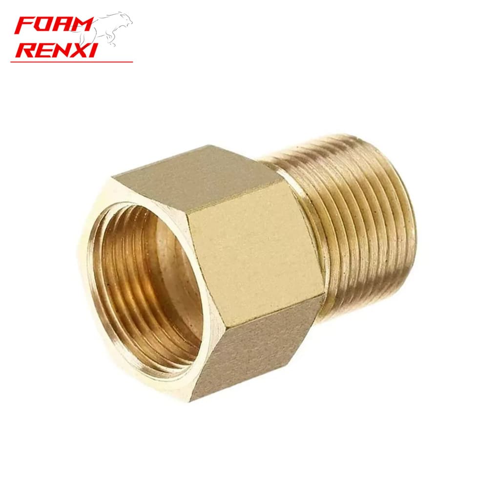 M22 14/15mm Macho Para M22 Fêmea Adaptador De Latão Lavadora De Pressão Mangueira Conector