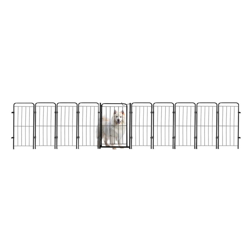 Cercado Grade 366,5x70cm Portão + 9 Módulos Segurança Pet Cães Cachorro
