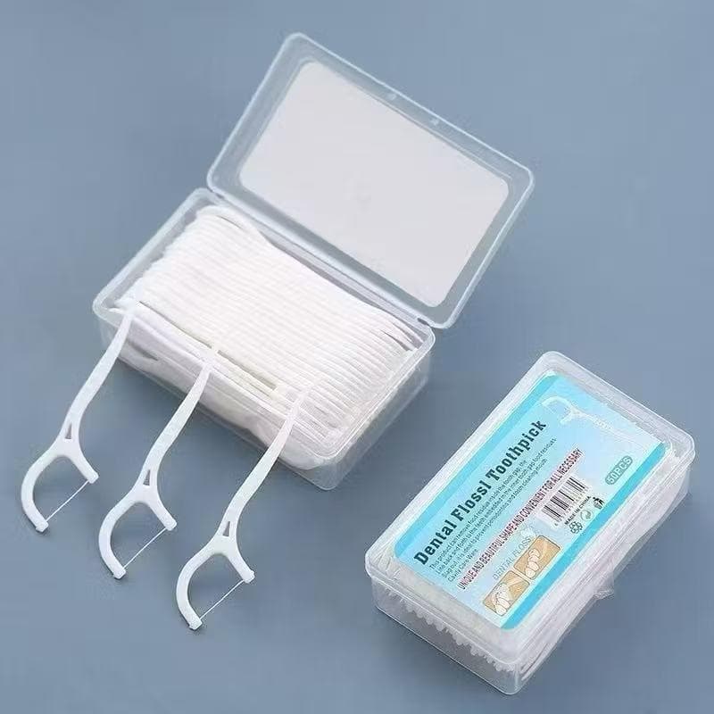 Kit com 50/100/150/200 Unidades de Fio Dental Infantil em Formato de Arco Ultra Fino para uma