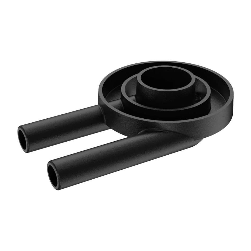 Queimador Econômico Duplo Fogão Industrial de Ferro 14cm