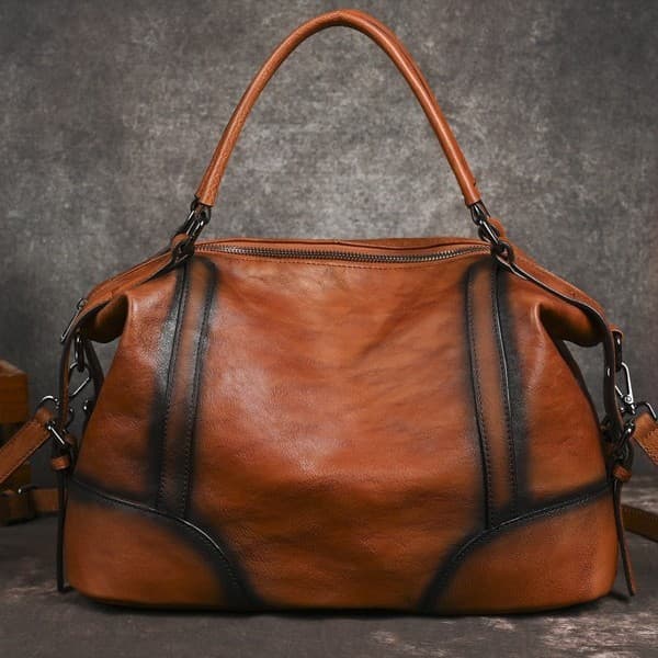 2025 novo estilo primeira camada de couro mensageiro bolsa feminina textura High-End elegante All-Match