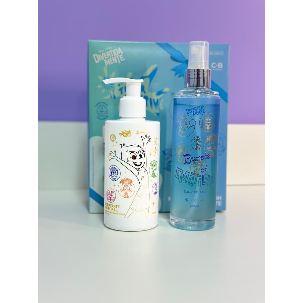 Kit Body Splash Emotion + Hidratante Corporal Divertida Mente
