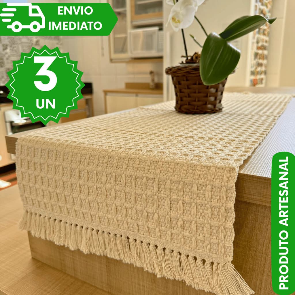 1/2/3/Trilho de Mesa / Caminho de Mesa Premium Artesanal Ideal Para Mesa Posta e Ambientes Elegantes
