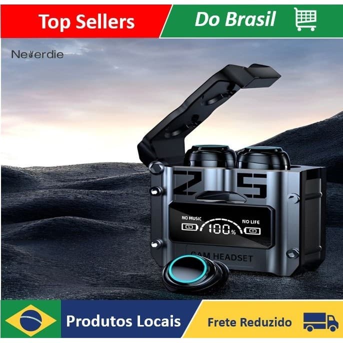 Fone De Ouvido Sem Fio Bluetooth M25 TWS Com Controle De Toque Redução De Ruído