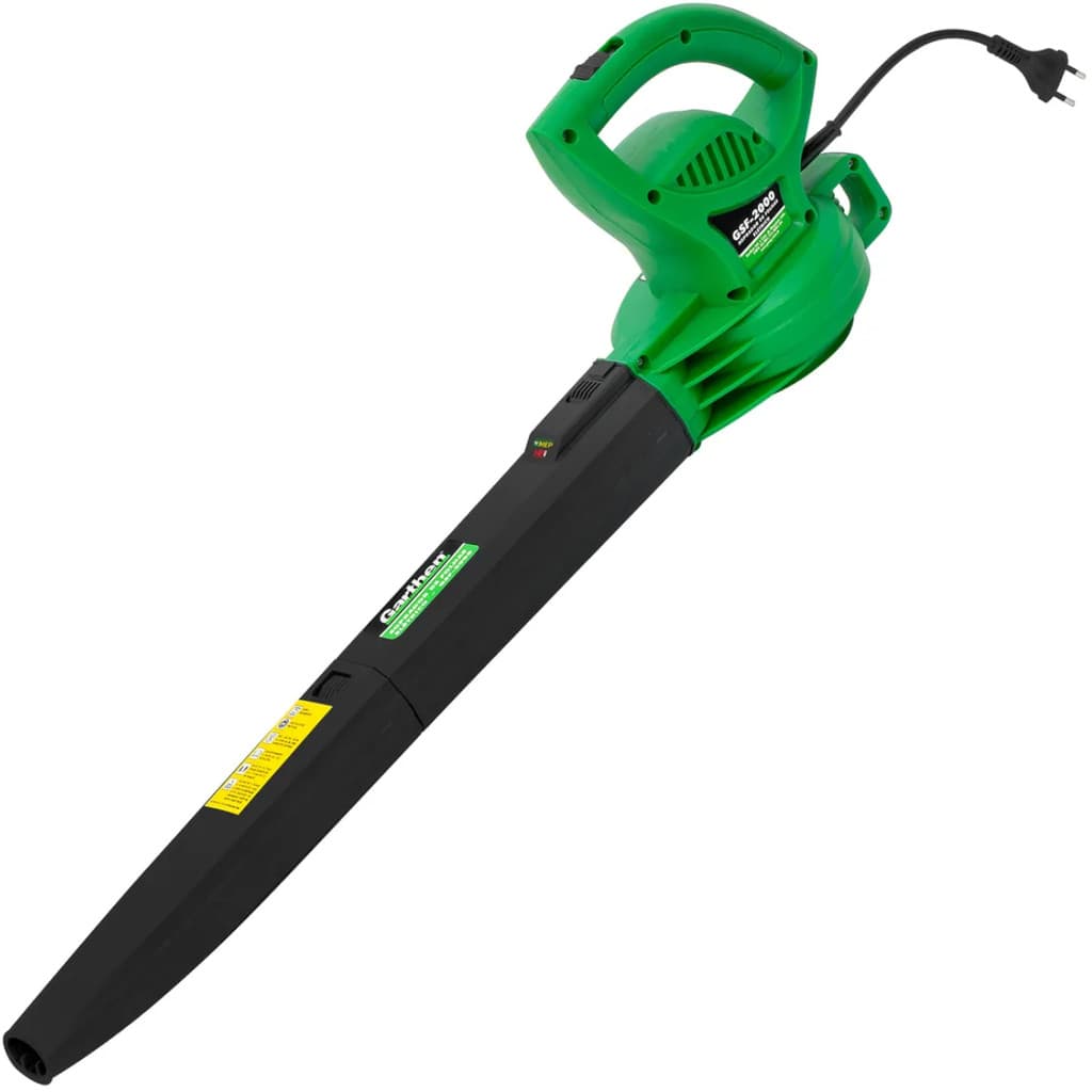 Soprador Folhas Elétrico 2000W Garthen GSF2000 220V Potente Leve Jardim Limpeza 250km/h