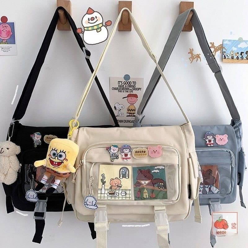 Bolsa unissex, bolsa transversal de nylon impermeável SAF1
