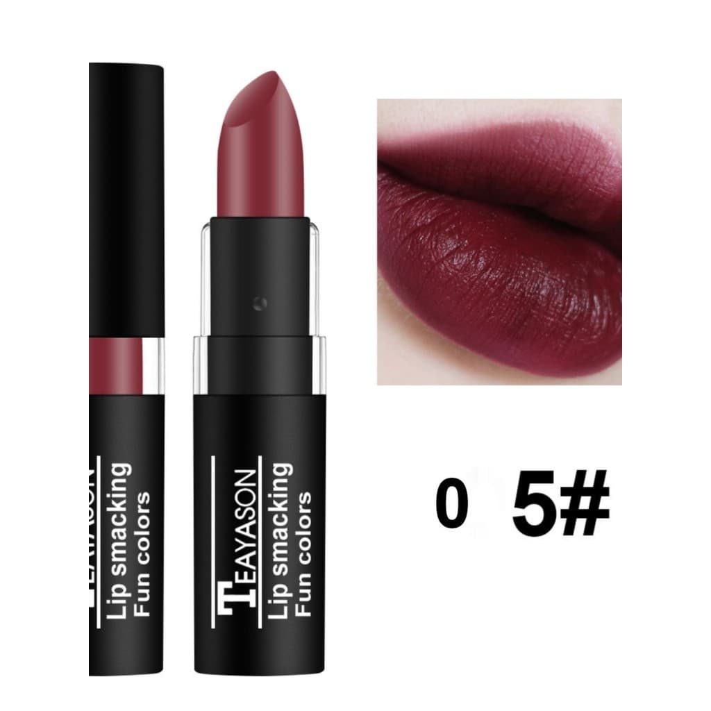 Batom retrô fosco tia cor ameixa escura dia das bruxas vampiro cor cerejas batom cor Guli