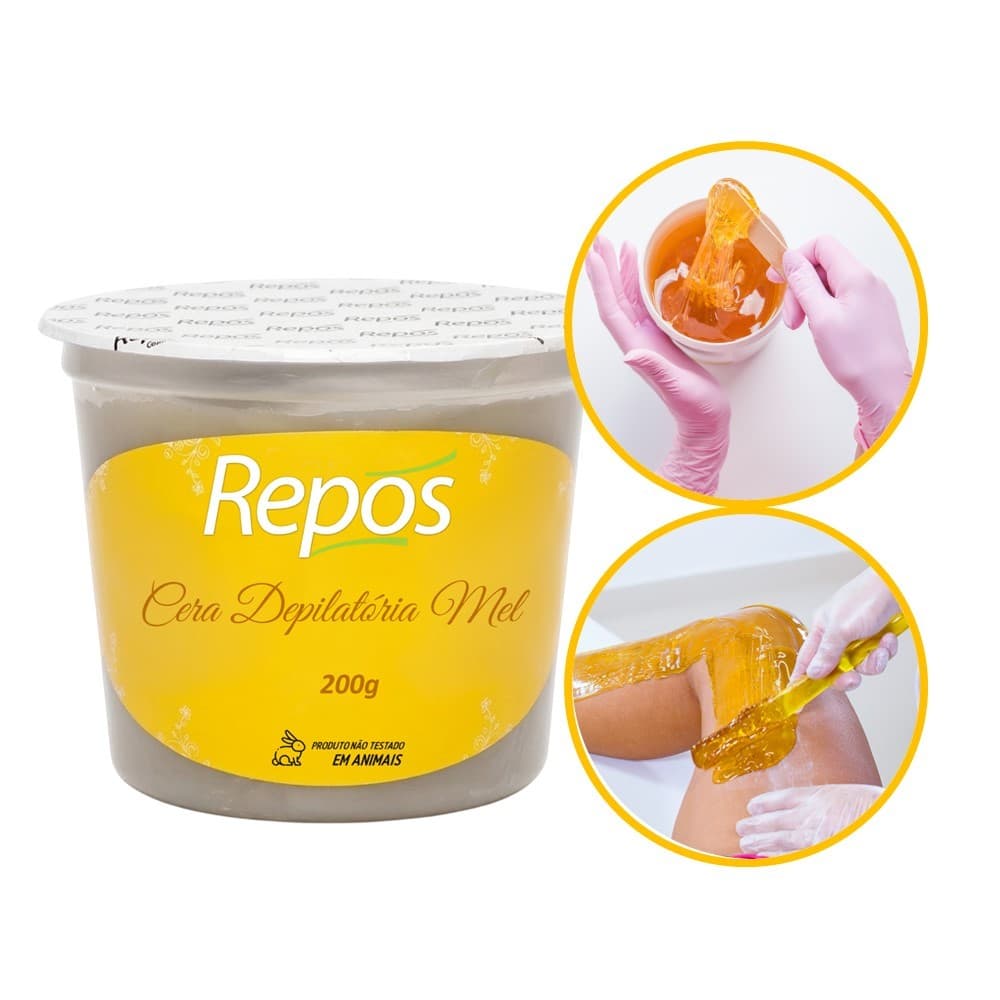Pote de Cera para Depilação Repós Mel Depilatória 200g