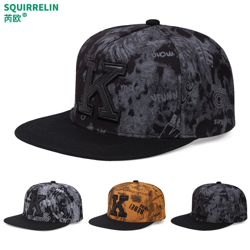 Chapéu masculino boné de beisebol de aba plana carta americana Hip-Hop Casual chapéu de aba plana guarda-sol na moda ver
