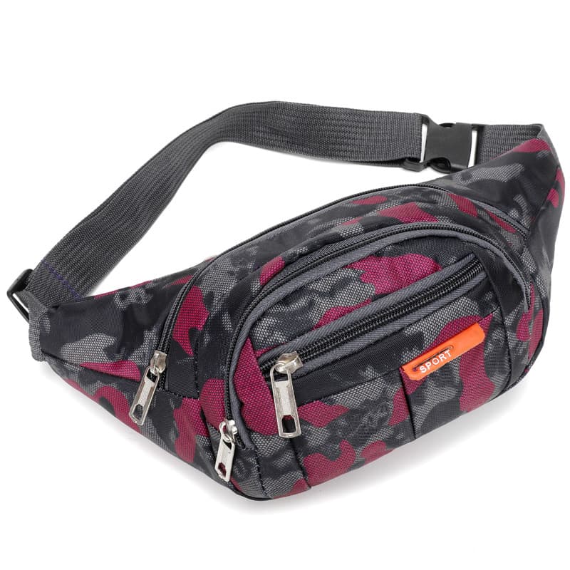 Bolsa de cintura externa à prova d'água de grande capacidade, pai, homens, caixa registradora de meia-idade, lazer, espo