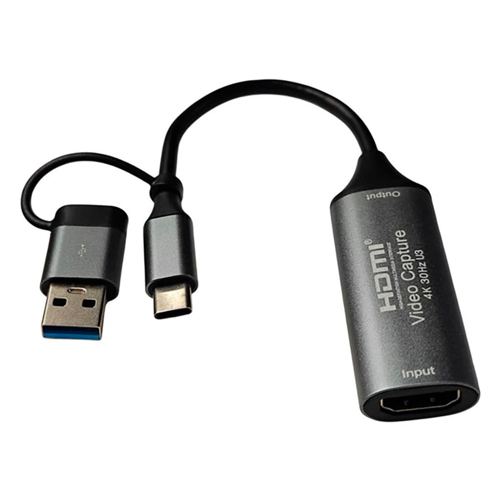 PLACA DE CAPTURA USB/USB-C HDMI 4K STREAMING JC-TYC/USB-CAP - 1208