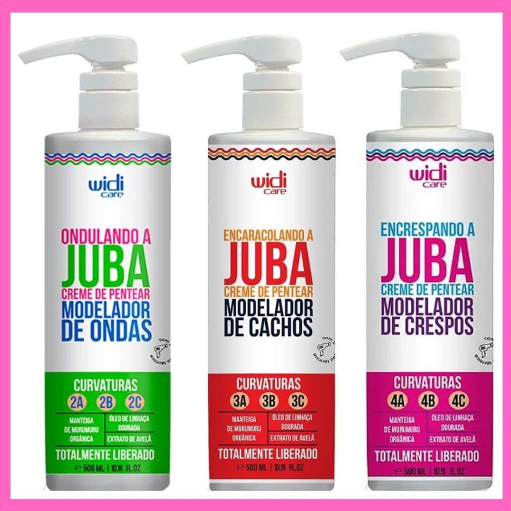 Creme de Pentear Widi Care Juba 500ml Encrespando Encaracolando Ondulando Escolha o Seu