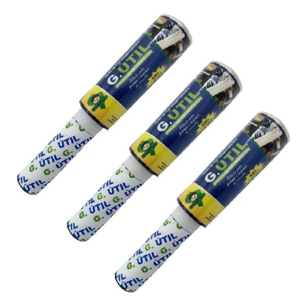 Kit 3 Plástico Filme De Pvc Transparente 12cmx70m Não Tóxico