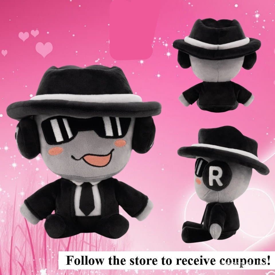 Chance Forsaken Plushcute Black Suit Brinquedo De Pelúcia Engraçado Plushie Boneca Novo Desenho Animado Dreamgame Mafios