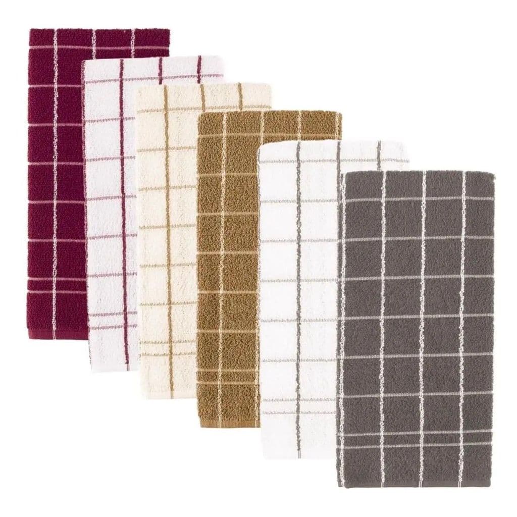 Kit 6 Pano De Prato Atoalhado Teka Chef Premium 100% Algodão