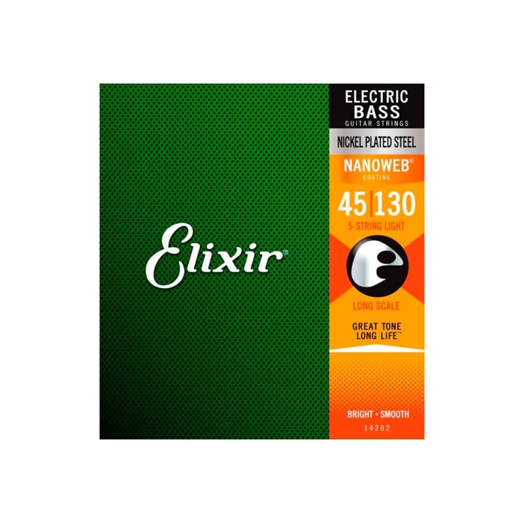 Encordoamento  Para Baixo 045 Elixir Light Long Scale USA