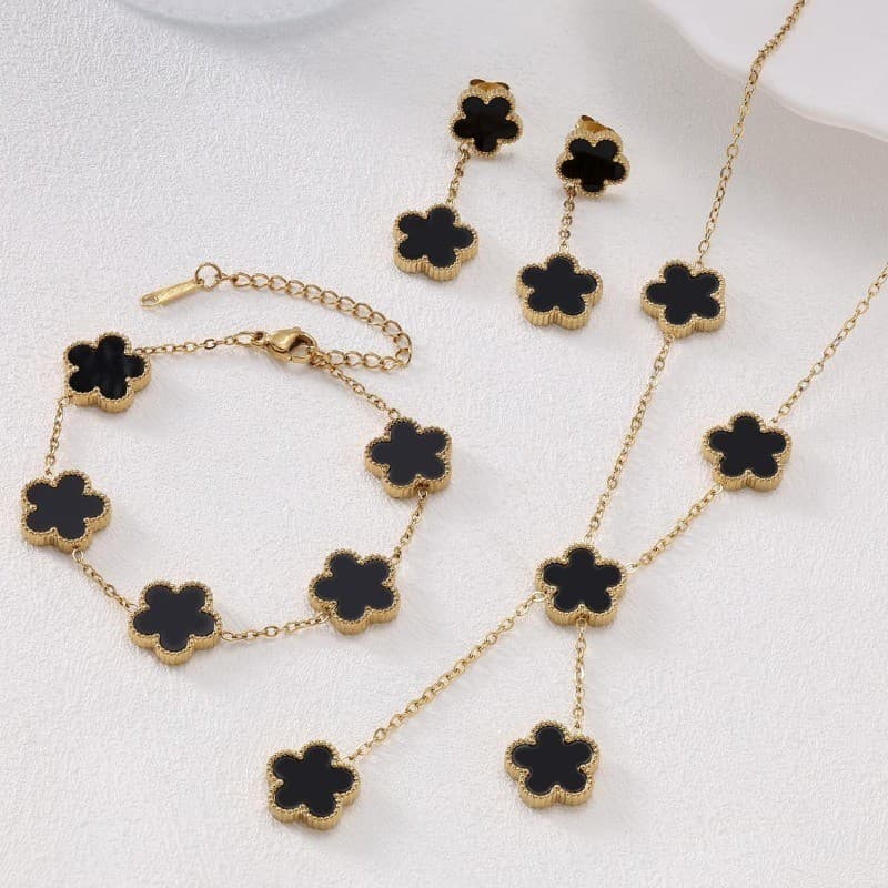 Nova Coreia Trevo De Aço Inoxidável Multi-Cor Jóias Sorte Pulseira Acessórios De Moda Para Bom Amigo Aniversário Present