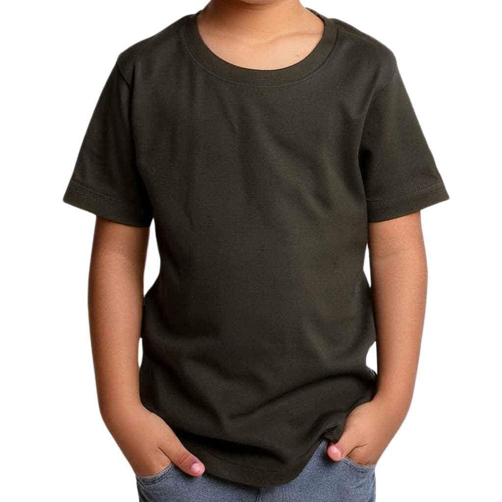 Camiseta Lisa Infantil Algodão Básica Casual Camisa Criança Volta as Aulas Verão Leve