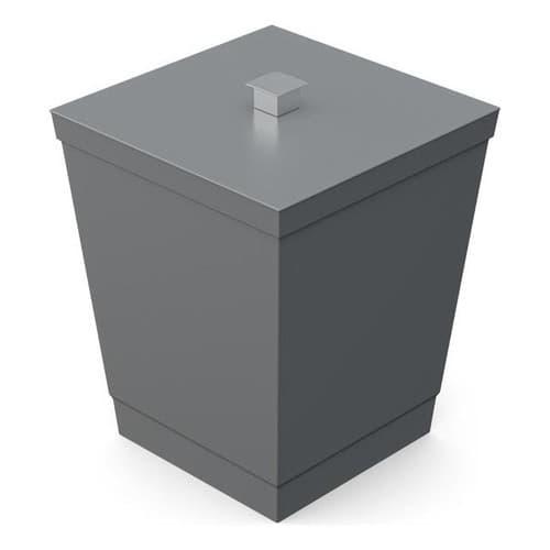 Lixeira Banheiro Cesto Cozinha De Luxo Cor Cinza 6,5 L Stolf