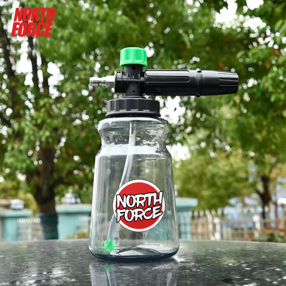 Lança de espuma - Gerador Snow Foam Lavadora de Pressão Engate Conexão Rápida wap de 1/4 Bear Force Fumê 1Litro