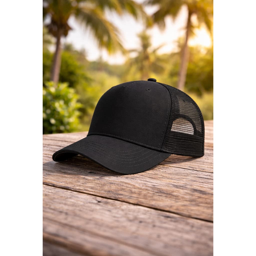 Boné Trucker americano Liso Telinha Feminino Masculino Aba Curvada Com Ajustador