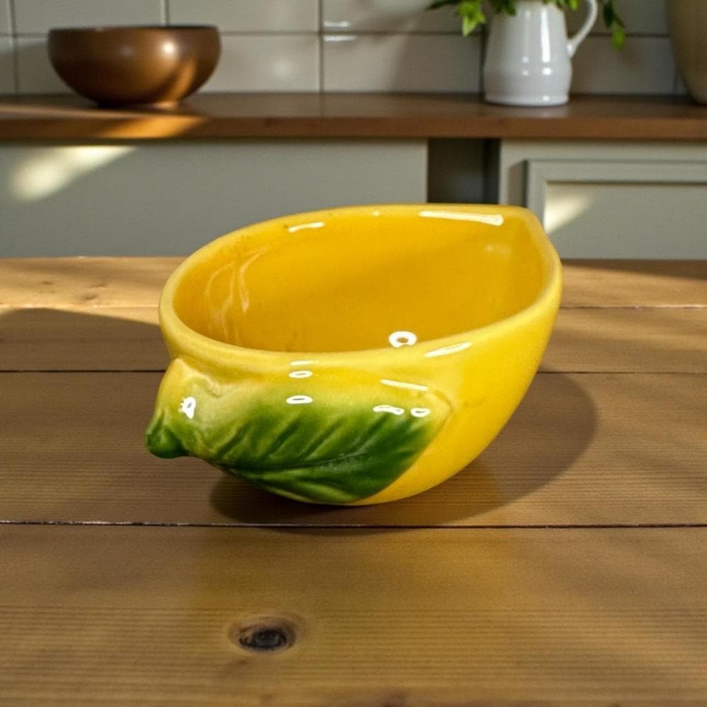 Bowl Limão Amarelo 2º LINHA Com DEFEITOS de Estética Em Cerâmica Para Cozinha Casa Presente
