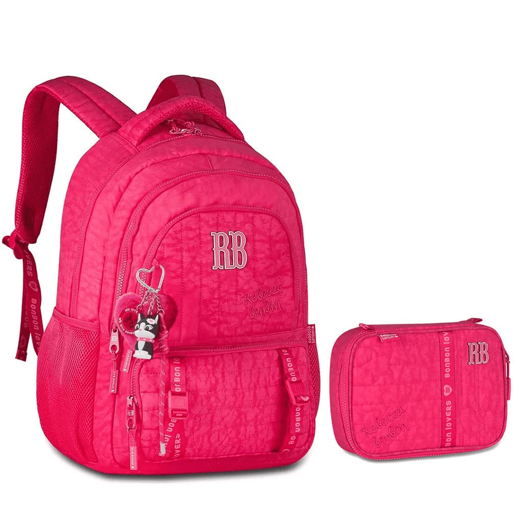 Kit Mochila Escolar E Estojo Sweet Dreams Rebecca Bonbon RB Oficial