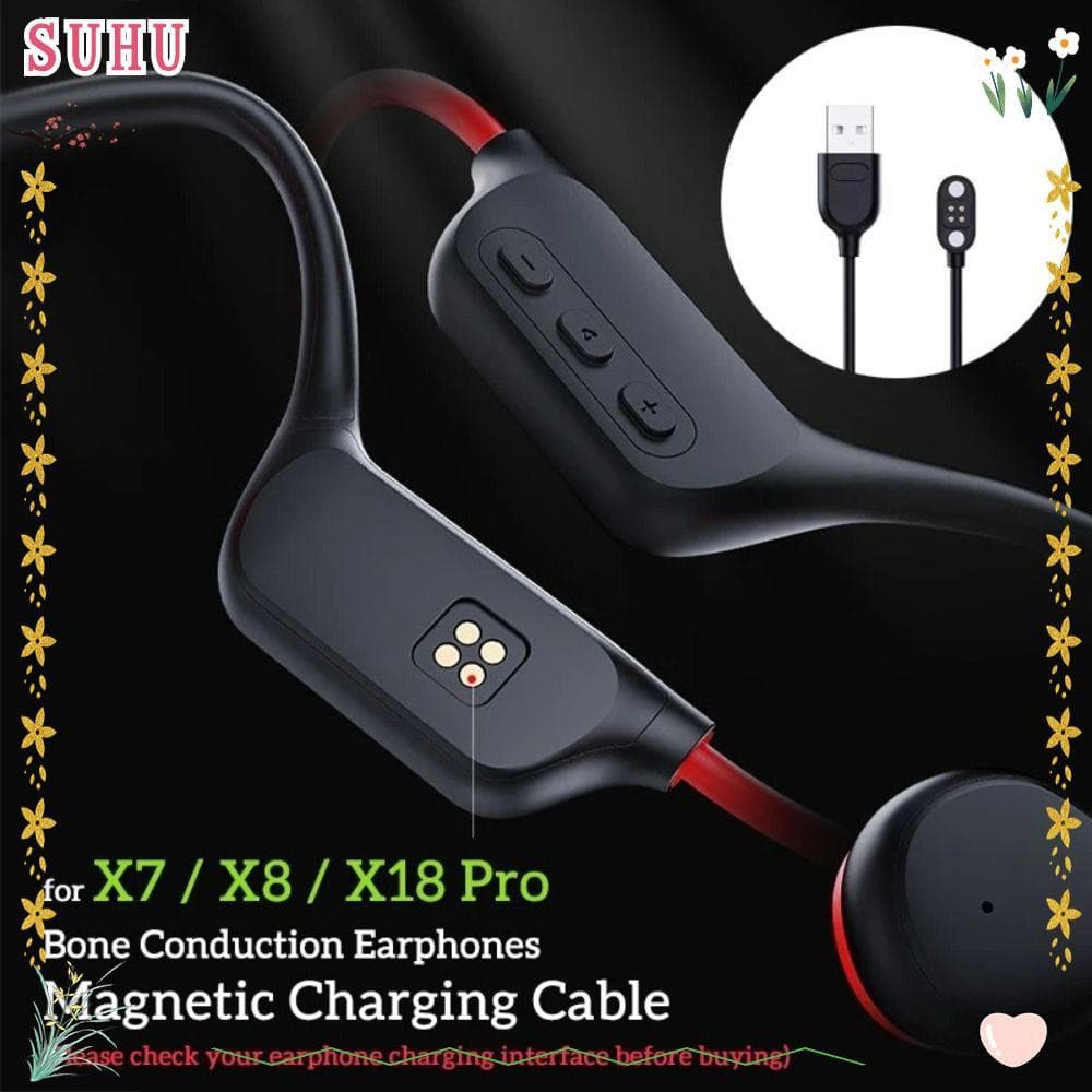 Carregador De Fone De Ouvido SUHU , Fones De Condução Óssea À Prova D'água USB , Sem Fio Para YUANS X7/X8/X18pro