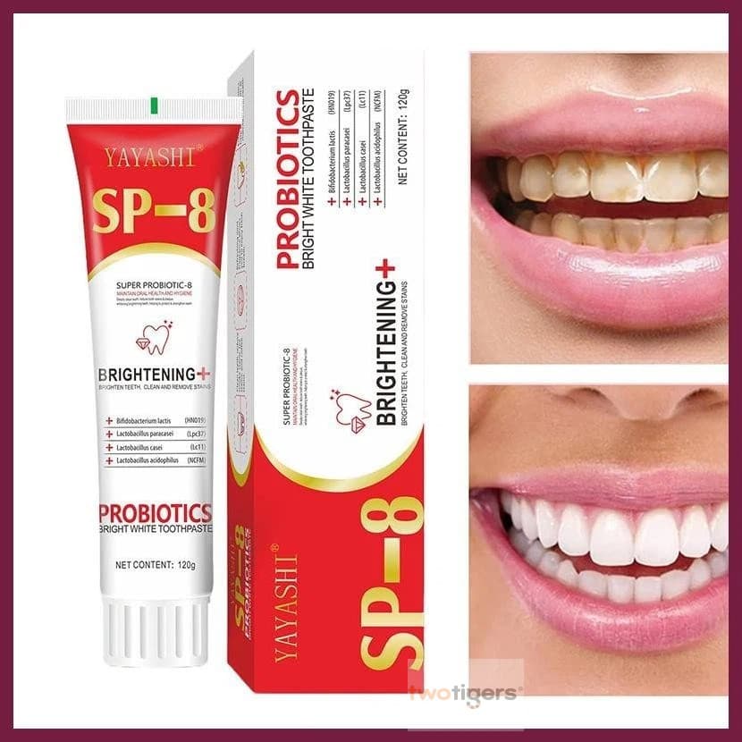 Pasta De Dente Probiótica SP-8 Para Manchas , Amarela , Placa E Hálito Fresco