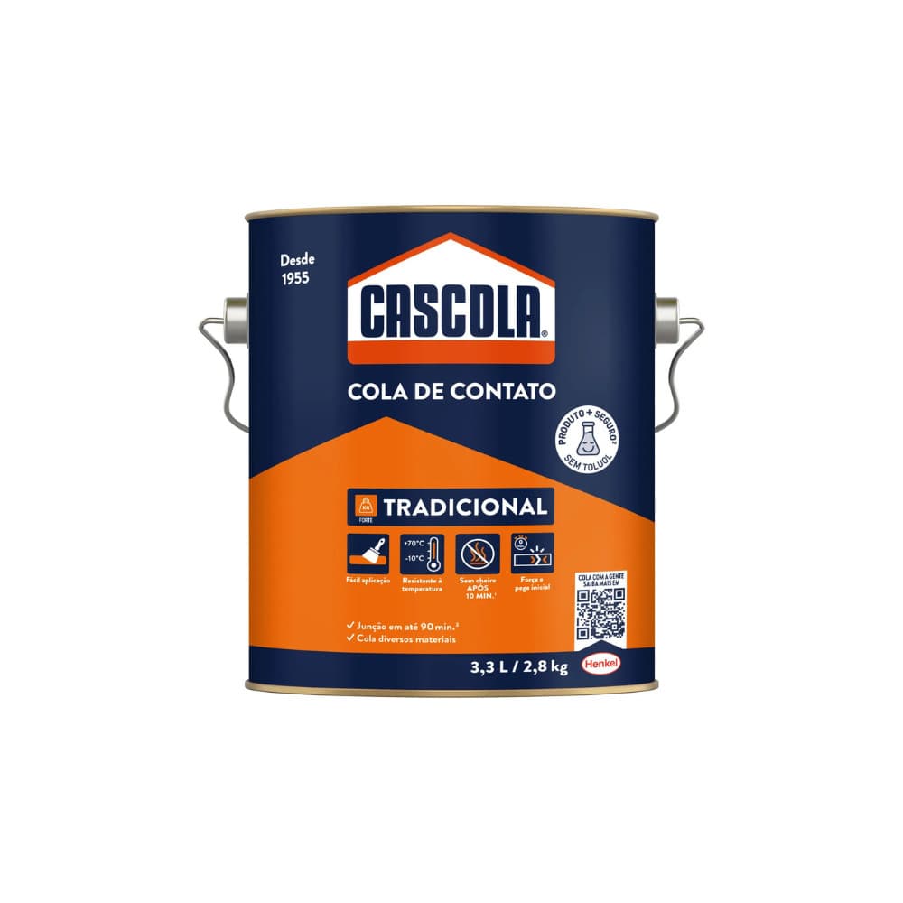 CASCOLA TRADICIONAL  SEM TOLUOL 2,8KG