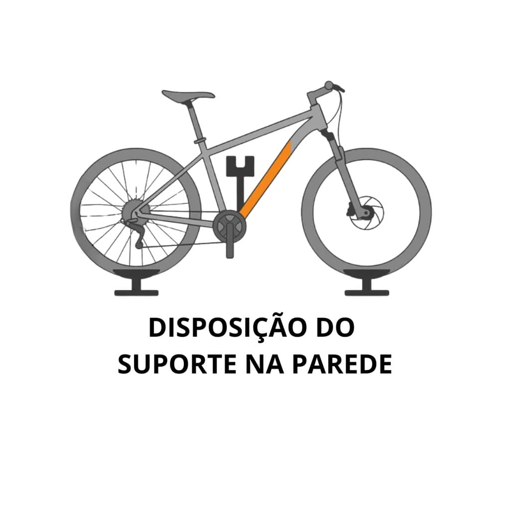 Suporte Bike Parede Horizontal Mtb Speed Reforçado