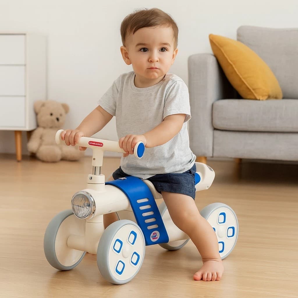 Mini Bike Infantil de Equilíbrio 4 Rodas Criança Presente Aprender Andar Passeio Lazer Brincar