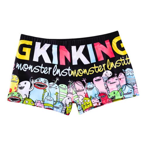 Sunga Boxer Infantil UV50+ Praia Piscina Menino Estampada Personagens Verão Confortável Forrada