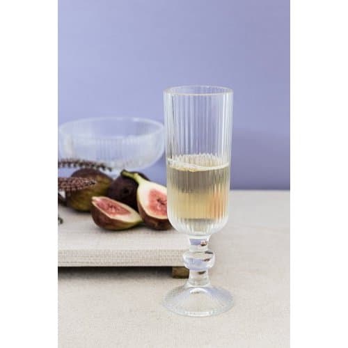 Conjunto 6 Taças Champagne Vidro Versalhes Gold 170ml Design Elegante Vidro Premium