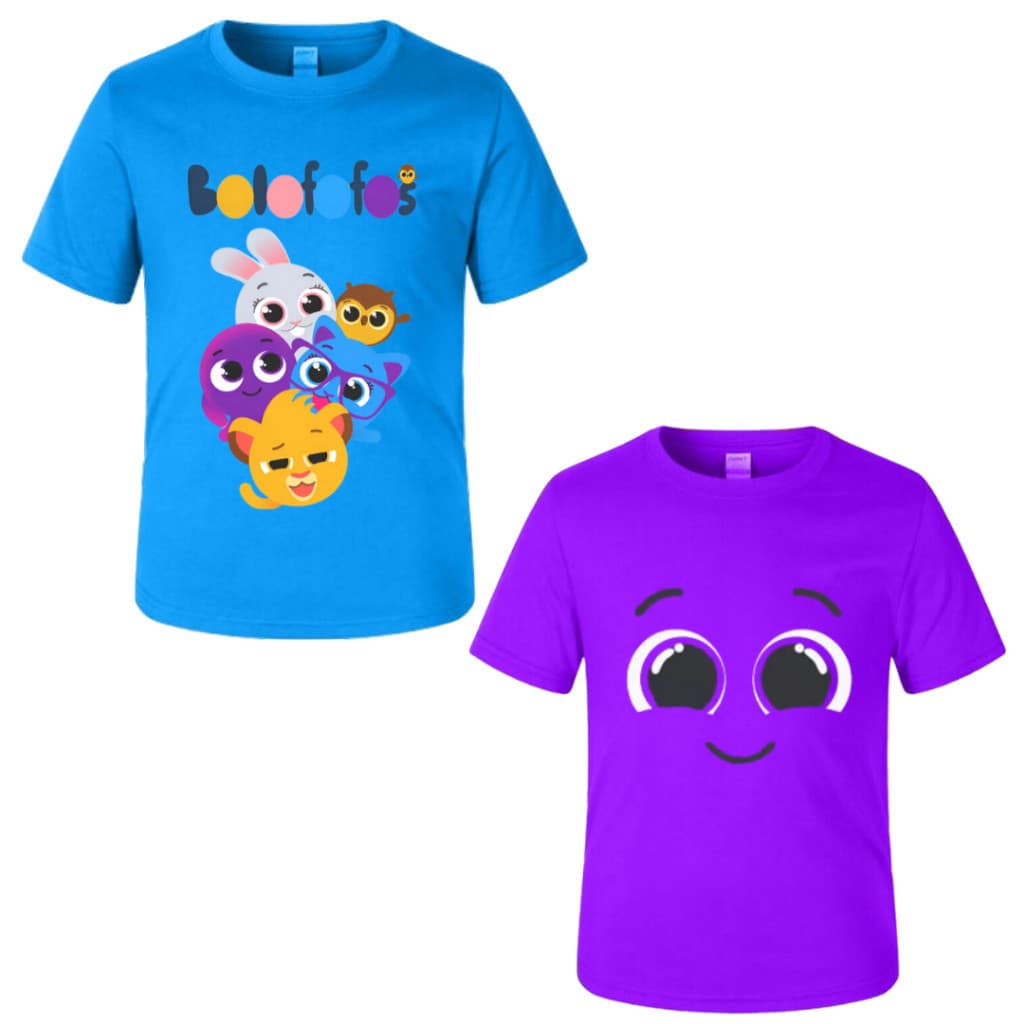 Linda Camiseta Infantil Bolofofo Fantasia 100% algodão Meninos Meninas Baby Shark Patrulha Canina Envio Rapido
