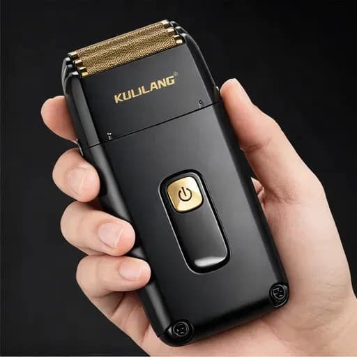 Maquina De Shaver Barbeador Kulilang R11f Preto 3 Lâminas 127/220v