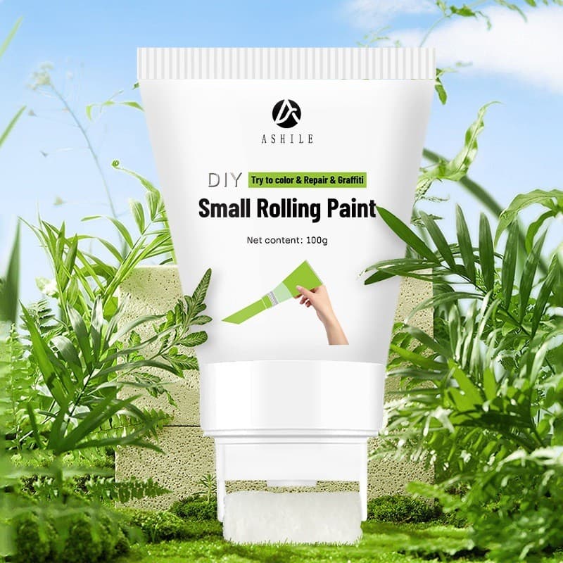Pincel De Rolo Pequeno Para Parede Tinta De Látex Branco Cor Renovação De Anúncios Suprimentos Domésticos