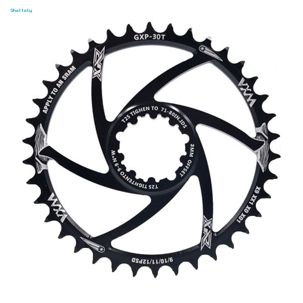 3mm 30T 32T 34T 36T 38T 40T Coroa De Bicicleta Dente Negativo Positivo Componentes De Baixa Resistência De Alta Único