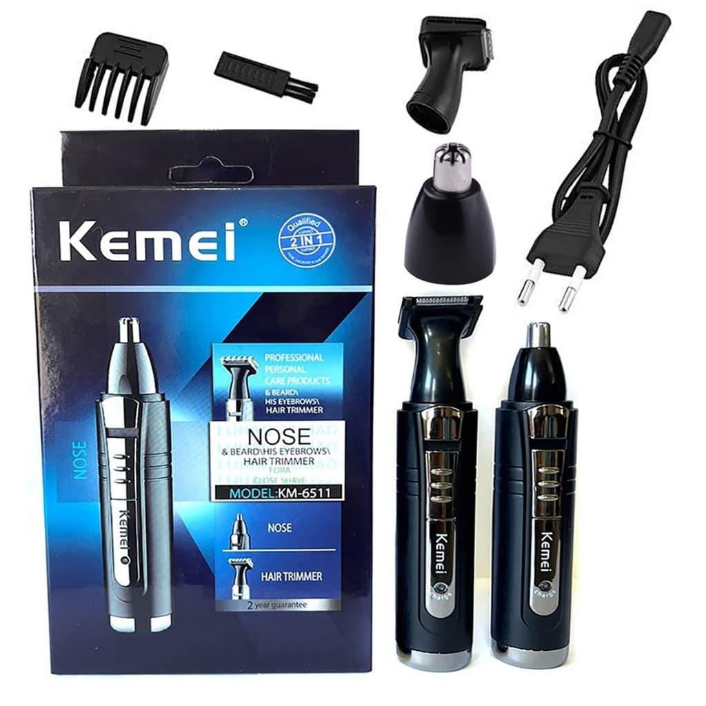 Barbeador Eletrico Sem Fio Recarregavel Barba Nariz Orelha Premium