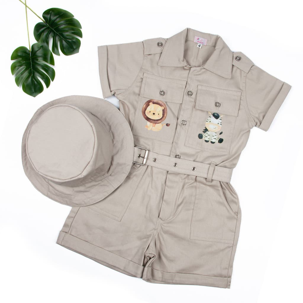Macacão Safari Infantil Menino